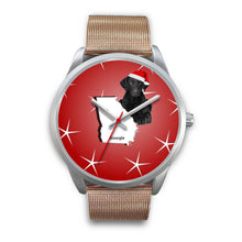 Load image into Gallery viewer, Curly Coated Retriever Georgia Christmas Special Wrist Watch-Free Shipping