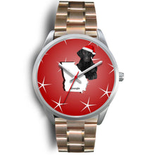 Load image into Gallery viewer, Curly Coated Retriever Georgia Christmas Special Wrist Watch-Free Shipping