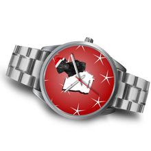 Load image into Gallery viewer, Curly Coated Retriever Georgia Christmas Special Wrist Watch-Free Shipping