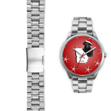 Load image into Gallery viewer, Curly Coated Retriever Georgia Christmas Special Wrist Watch-Free Shipping
