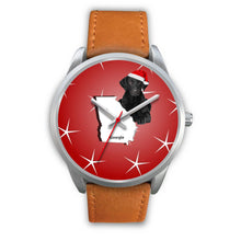 Load image into Gallery viewer, Curly Coated Retriever Georgia Christmas Special Wrist Watch-Free Shipping