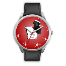 Load image into Gallery viewer, Curly Coated Retriever Georgia Christmas Special Wrist Watch-Free Shipping
