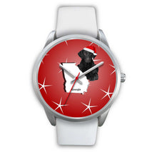 Load image into Gallery viewer, Curly Coated Retriever Georgia Christmas Special Wrist Watch-Free Shipping