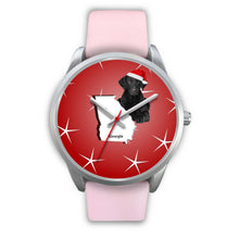 Load image into Gallery viewer, Curly Coated Retriever Georgia Christmas Special Wrist Watch-Free Shipping