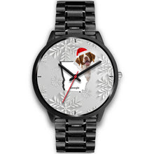 Load image into Gallery viewer, Brittany dog Georgia Christmas Special Wrist Watch-Free Shipping