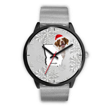 Load image into Gallery viewer, Brittany dog Georgia Christmas Special Wrist Watch-Free Shipping
