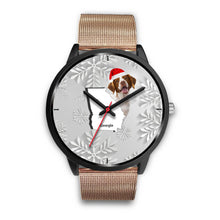 Load image into Gallery viewer, Brittany dog Georgia Christmas Special Wrist Watch-Free Shipping