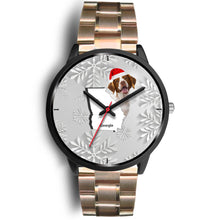 Load image into Gallery viewer, Brittany dog Georgia Christmas Special Wrist Watch-Free Shipping