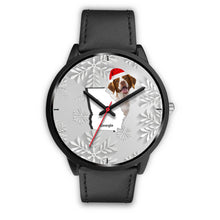 Load image into Gallery viewer, Brittany dog Georgia Christmas Special Wrist Watch-Free Shipping