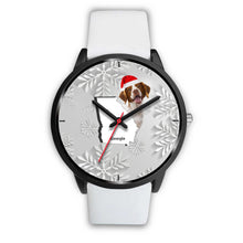 Load image into Gallery viewer, Brittany dog Georgia Christmas Special Wrist Watch-Free Shipping