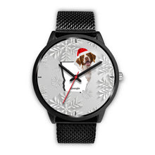 Load image into Gallery viewer, Brittany dog Georgia Christmas Special Wrist Watch-Free Shipping