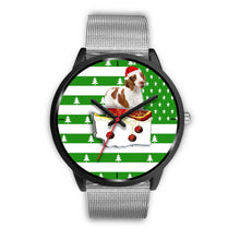Load image into Gallery viewer, Brittany Dog Washington Christmas Special Wrist Watch-Free Shipping