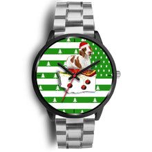 Load image into Gallery viewer, Brittany Dog Washington Christmas Special Wrist Watch-Free Shipping