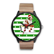 Load image into Gallery viewer, Brittany Dog Washington Christmas Special Wrist Watch-Free Shipping