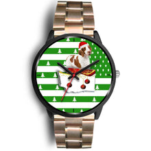 Load image into Gallery viewer, Brittany Dog Washington Christmas Special Wrist Watch-Free Shipping