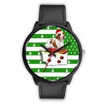 Load image into Gallery viewer, Brittany Dog Washington Christmas Special Wrist Watch-Free Shipping