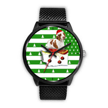 Load image into Gallery viewer, Brittany Dog Washington Christmas Special Wrist Watch-Free Shipping