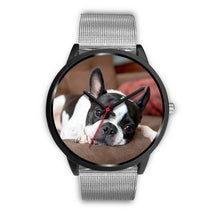 Load image into Gallery viewer, Boston Terrier Unisex Wrist Watch-Free Shipping