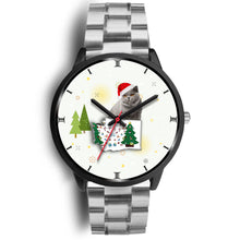 Load image into Gallery viewer, British Shorthair Cat Washington Christmas Special Wrist Watch-Free Shipping