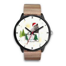 Load image into Gallery viewer, British Shorthair Cat Washington Christmas Special Wrist Watch-Free Shipping