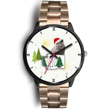 Load image into Gallery viewer, British Shorthair Cat Washington Christmas Special Wrist Watch-Free Shipping