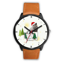 Load image into Gallery viewer, British Shorthair Cat Washington Christmas Special Wrist Watch-Free Shipping