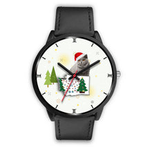 Load image into Gallery viewer, British Shorthair Cat Washington Christmas Special Wrist Watch-Free Shipping