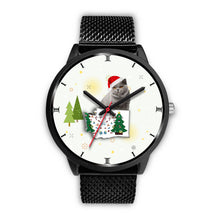 Load image into Gallery viewer, British Shorthair Cat Washington Christmas Special Wrist Watch-Free Shipping