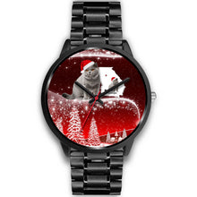 Load image into Gallery viewer, British Shorthair Cat Georgia Christmas Special Wrist Watch-Free Shipping