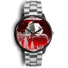 Load image into Gallery viewer, British Shorthair Cat Georgia Christmas Special Wrist Watch-Free Shipping