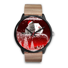 Load image into Gallery viewer, British Shorthair Cat Georgia Christmas Special Wrist Watch-Free Shipping