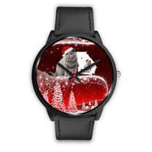 Load image into Gallery viewer, British Shorthair Cat Georgia Christmas Special Wrist Watch-Free Shipping
