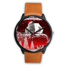 Load image into Gallery viewer, British Shorthair Cat Georgia Christmas Special Wrist Watch-Free Shipping
