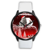 Load image into Gallery viewer, British Shorthair Cat Georgia Christmas Special Wrist Watch-Free Shipping
