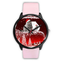 Load image into Gallery viewer, British Shorthair Cat Georgia Christmas Special Wrist Watch-Free Shipping