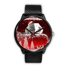 Load image into Gallery viewer, British Shorthair Cat Georgia Christmas Special Wrist Watch-Free Shipping