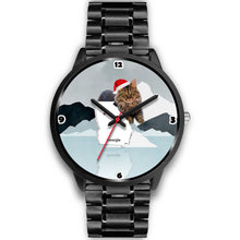 Load image into Gallery viewer, Cute Maine Coon Cat Georgia Christmas Special Wrist Watch-Free Shipping