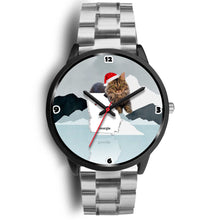 Load image into Gallery viewer, Cute Maine Coon Cat Georgia Christmas Special Wrist Watch-Free Shipping