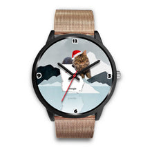Load image into Gallery viewer, Cute Maine Coon Cat Georgia Christmas Special Wrist Watch-Free Shipping