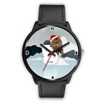 Load image into Gallery viewer, Cute Maine Coon Cat Georgia Christmas Special Wrist Watch-Free Shipping