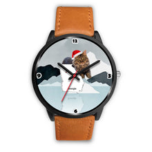 Load image into Gallery viewer, Cute Maine Coon Cat Georgia Christmas Special Wrist Watch-Free Shipping