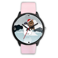 Load image into Gallery viewer, Cute Maine Coon Cat Georgia Christmas Special Wrist Watch-Free Shipping