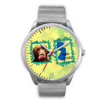 Load image into Gallery viewer, Chocolate Labrador Dog New Jersey Christmas Special Wrist Watch-Free Shipping