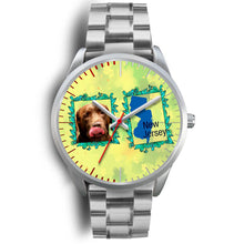 Load image into Gallery viewer, Chocolate Labrador Dog New Jersey Christmas Special Wrist Watch-Free Shipping
