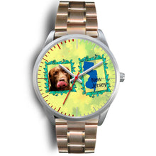 Load image into Gallery viewer, Chocolate Labrador Dog New Jersey Christmas Special Wrist Watch-Free Shipping