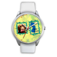 Load image into Gallery viewer, Chocolate Labrador Dog New Jersey Christmas Special Wrist Watch-Free Shipping