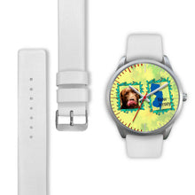 Load image into Gallery viewer, Chocolate Labrador Dog New Jersey Christmas Special Wrist Watch-Free Shipping