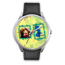 Load image into Gallery viewer, Chocolate Labrador Dog New Jersey Christmas Special Wrist Watch-Free Shipping