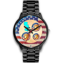 Load image into Gallery viewer, Cheerful Golden Retriever Dog New Jersey Christmas Special Wrist Watch-Free Shipping