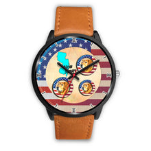 Load image into Gallery viewer, Cheerful Golden Retriever Dog New Jersey Christmas Special Wrist Watch-Free Shipping